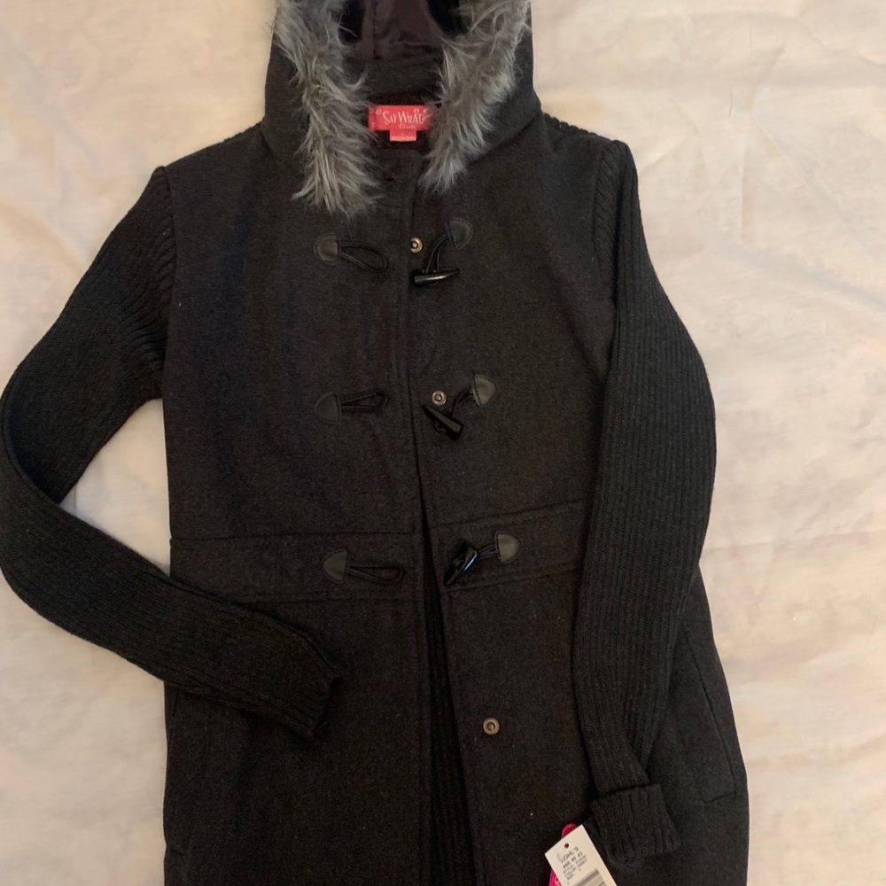 Cute girls jacket gray